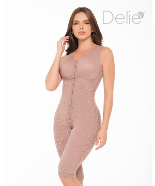 High Control Post-Surgical Body Girdle with Bra & Abdominal Support