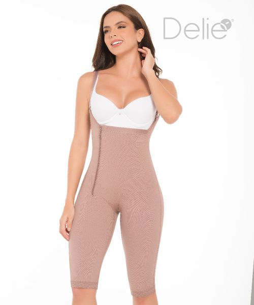 Post-Surgical Body Girdle with Zipper, Compression & Glute Enhancement