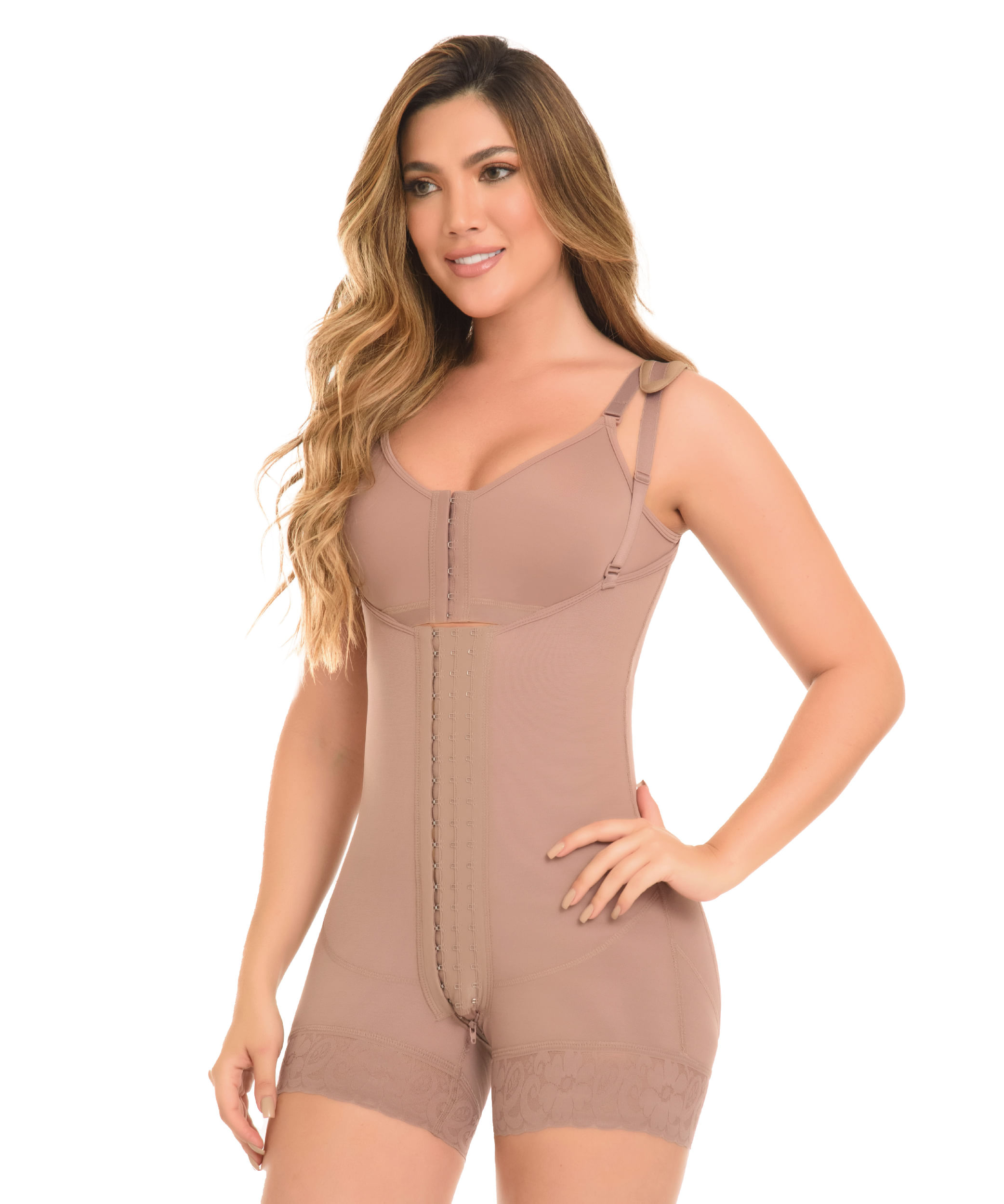 Mid-chic 360 Fit girdle with hooks and perineal opening