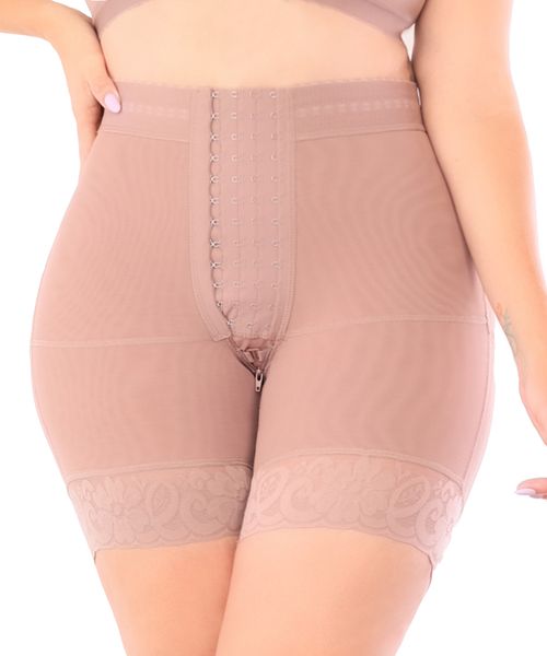High Compression Shaping Panty with Mid-Thigh Length and Butt Lift