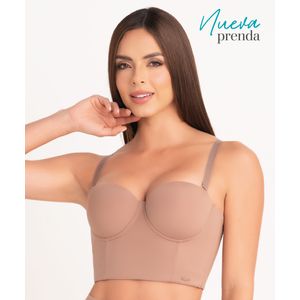 Strapless Bra with Wide Band and Back Control