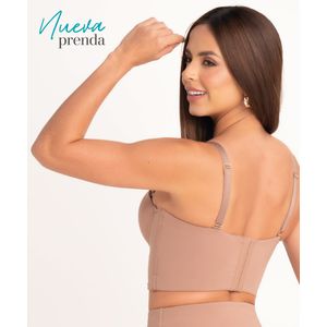 Strapless Bra with Wide Band and Back Control