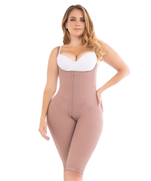 Post-surgical High Compression Knee Girdle with Free Bust and Buttocks Lift