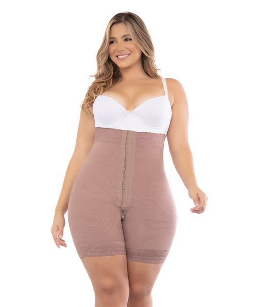 High Compression Mid-Thigh Panty Shaper with Butt Lift