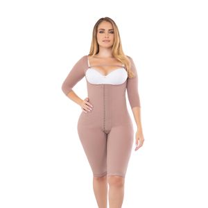 High Compression Post-Surgical Girdle with Open Bust, Sleeves, and Abdominal Control