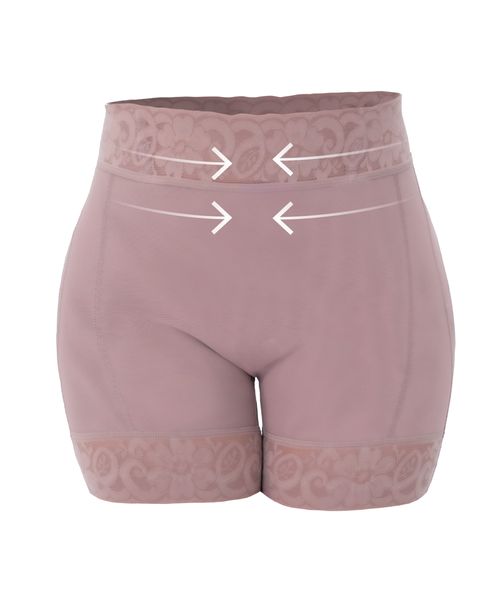 High-waisted panty with ultra enhancing buttocks and strong control in the abdomen and legs